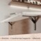 Jetstream Solid Heavy Duty Low Profile Welded Countertop Support Shelf Brackets